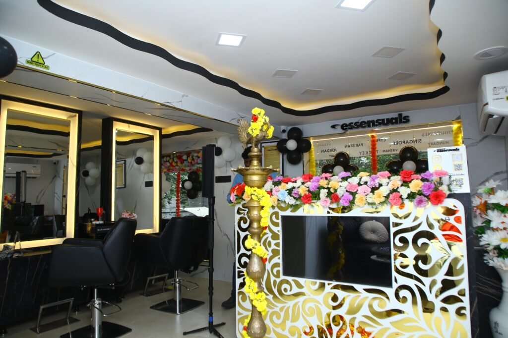 Best Salon in Nungambakkam with modern interior setup and stylish seating area
