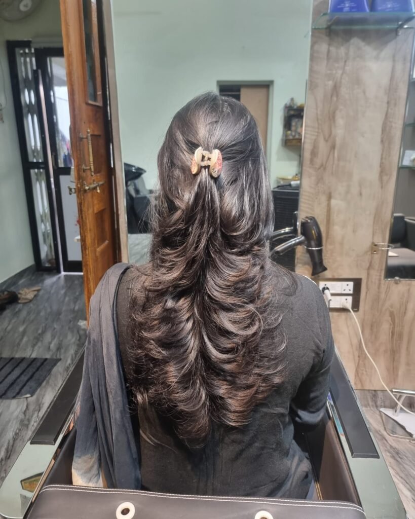 Haircut in Nungambakkam by professional stylist in a modern salon setting